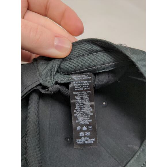 Nike Legacy91 Dri Fit Strapback Hat OSFM Black Embroidered Swoosh - Picture 13 of 13